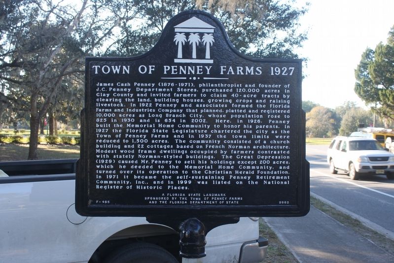 Town of Penney Farms 1927 Marker image. Click for full size.