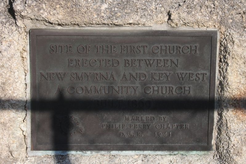 Site of First Church Marker. Click for full size. Site of First Church Marker image. Click for full size.