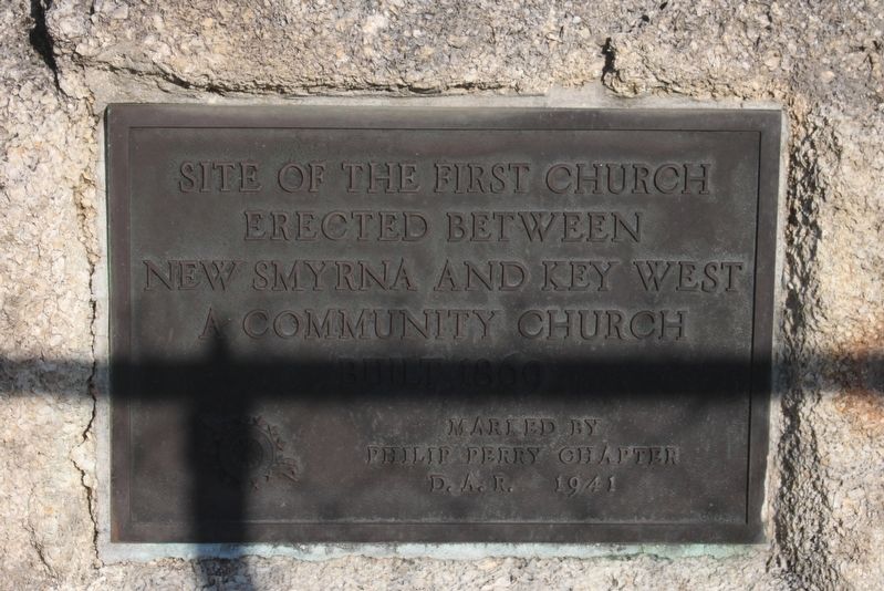 Site of First Church Marker image. Click for full size.