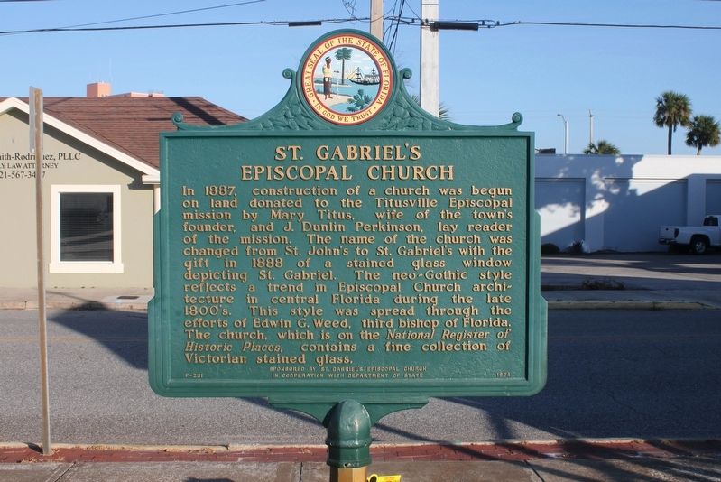 St. Gabriel's Episcopal Church Marker image. Click for full size.