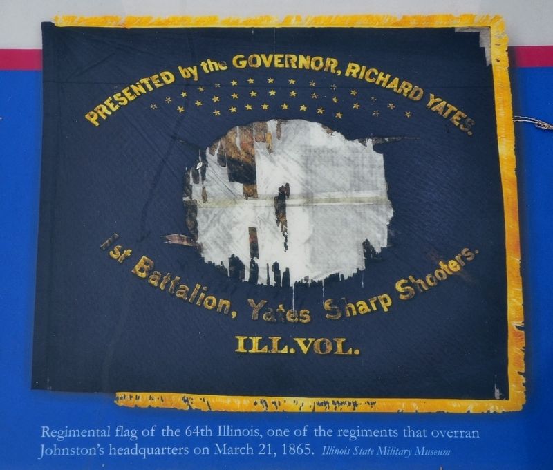 Flag of the 64th Illinois Infantry image. Click for full size.