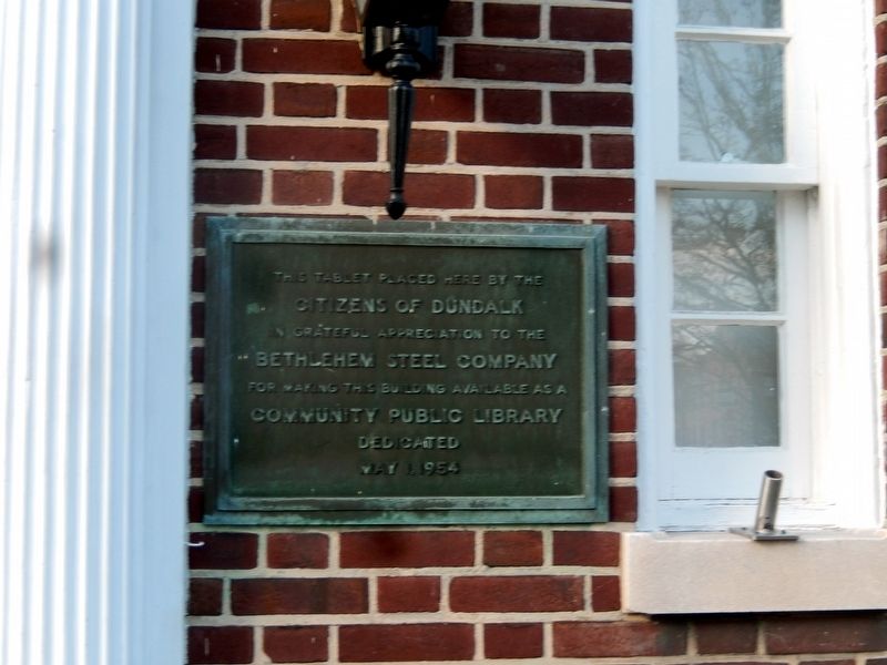 Community Public Library Marker image. Click for full size.