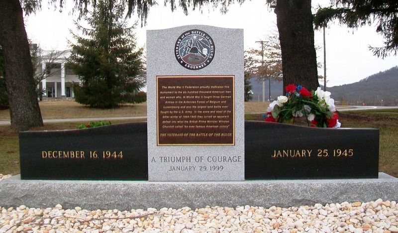 Veterans of the Battle of the Bulge Memorial image. Click for full size.