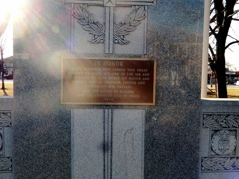 Veterans Memorial Marker. Click for full size. Veterans Memorial Marker image. Click for full size.
