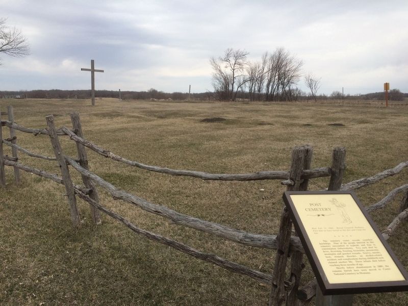 Post Cemetery Marker. Click for full size. Post Cemetery Marker image. Click for full size.