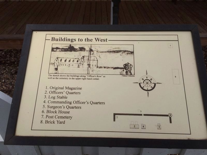 Map of buildings to the west including the Post Cemetery. Click for full size. Map of buildings to the west including the Post Cemetery image. Click for full size.