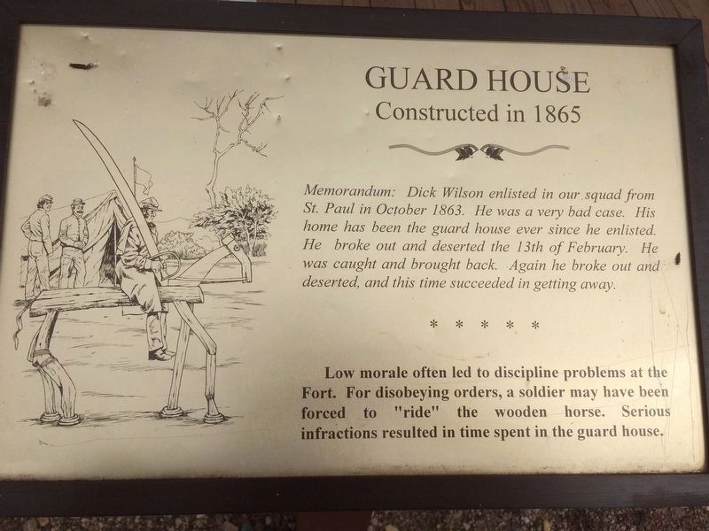 Guard House Marker (old marker) image. Click for full size.