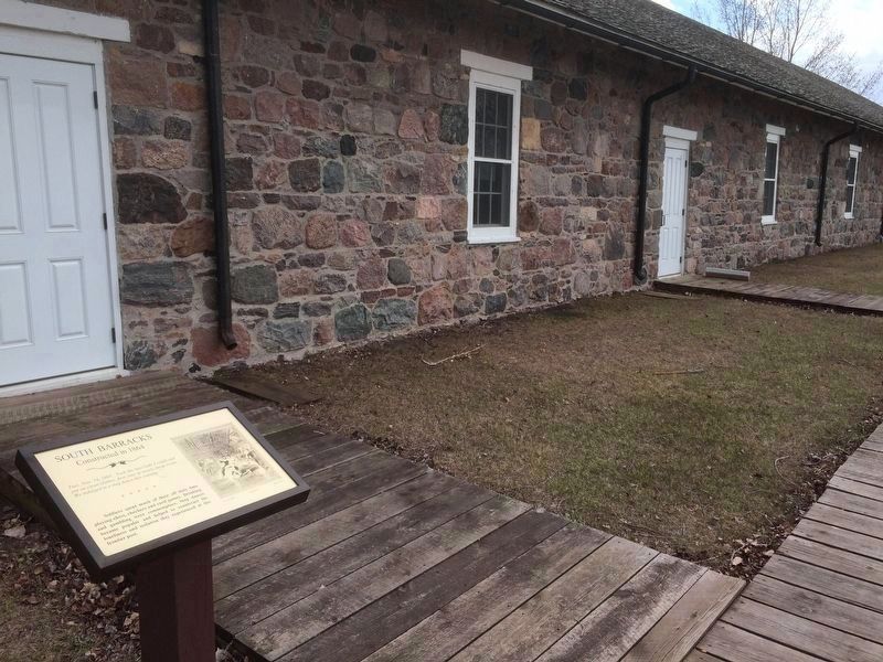 South Barracks Marker. Click for full size. South Barracks Marker image. Click for full size.