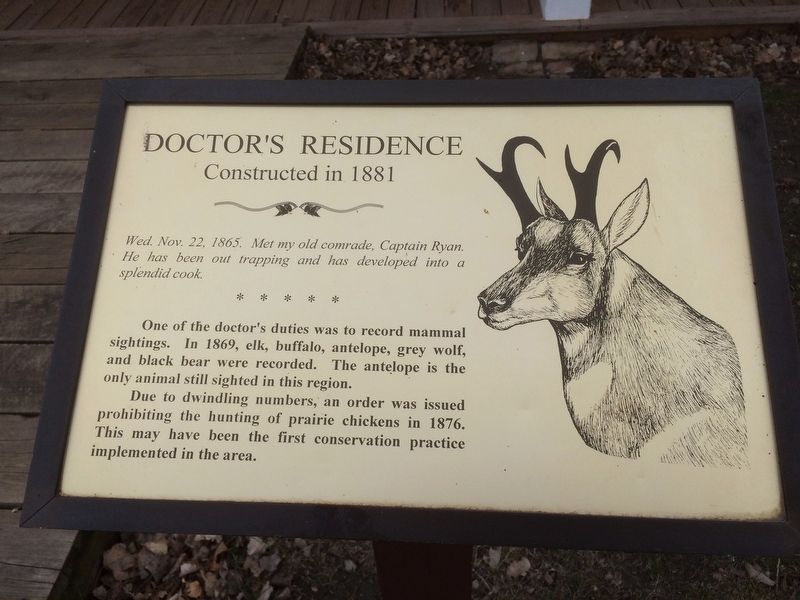 Doctor's Residence Marker (former marker) image. Click for full size.