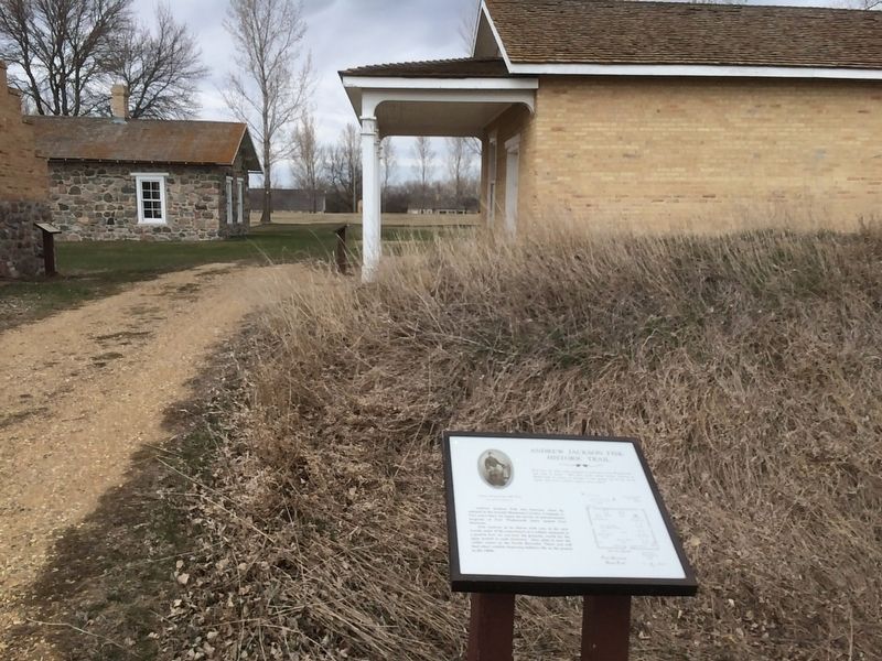 Andrew Jackson Fisk Historic Trail Marker image. Click for full size.