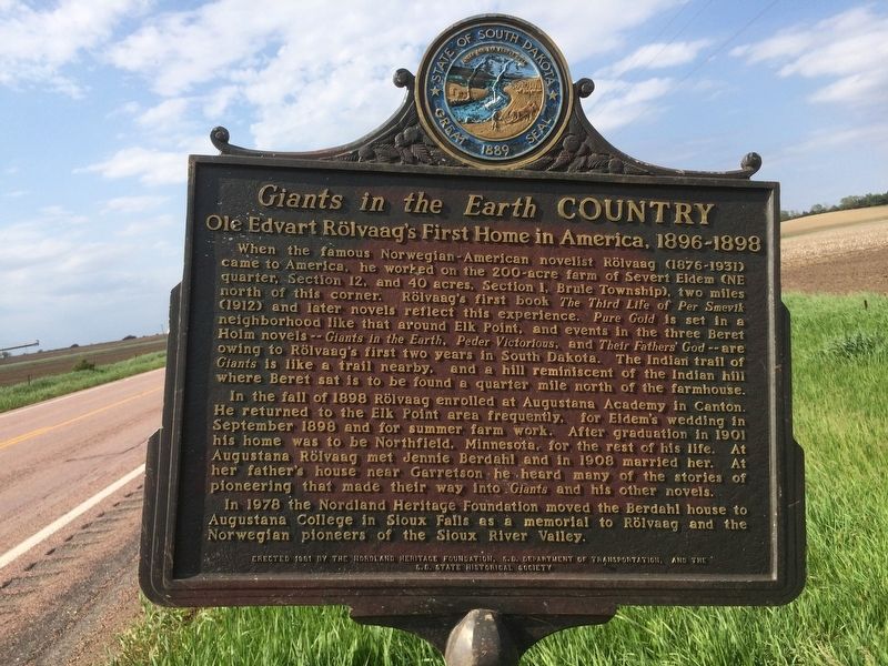 Giants in the Earth Country Marker image. Click for full size.