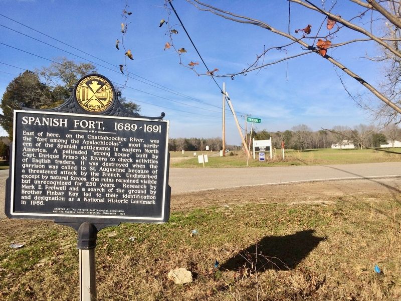 View of Terminal Road that leads East from marker. image. Click for full size.