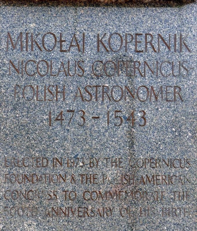 Nicholaus Copernicus Marker. Click for full size. Nicholaus Copernicus Marker image. Click for full size.