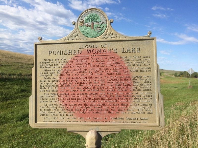 Punished Woman's Lake Marker. Click for full size. Punished Woman's Lake Marker image. Click for full size.