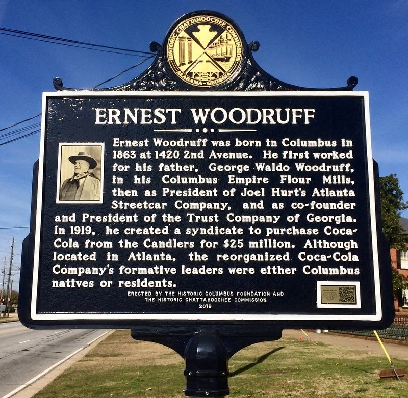 Ernest Woodruff Marker. Click for full size. Ernest Woodruff Marker image. Click for full size.