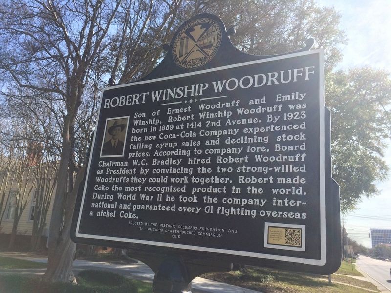 Robert Winship Woodruff Marker. Click for full size. Robert Winship Woodruff Marker image. Click for full size.