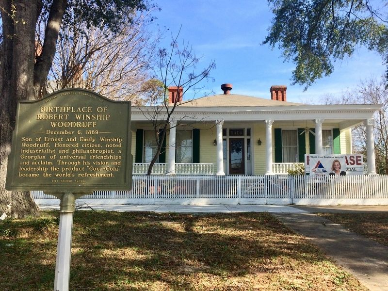 Home of Robert Winship Woodruff at 1414 2nd Avenue.. Click for full size. Home of Robert Winship Woodruff at 1414 2nd Avenue. image. Click for full size.
