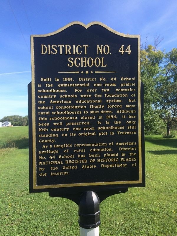 District No. 44 School Marker image. Click for full size.