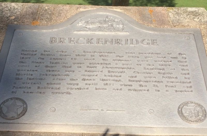 Breckenridge Marker image. Click for full size.