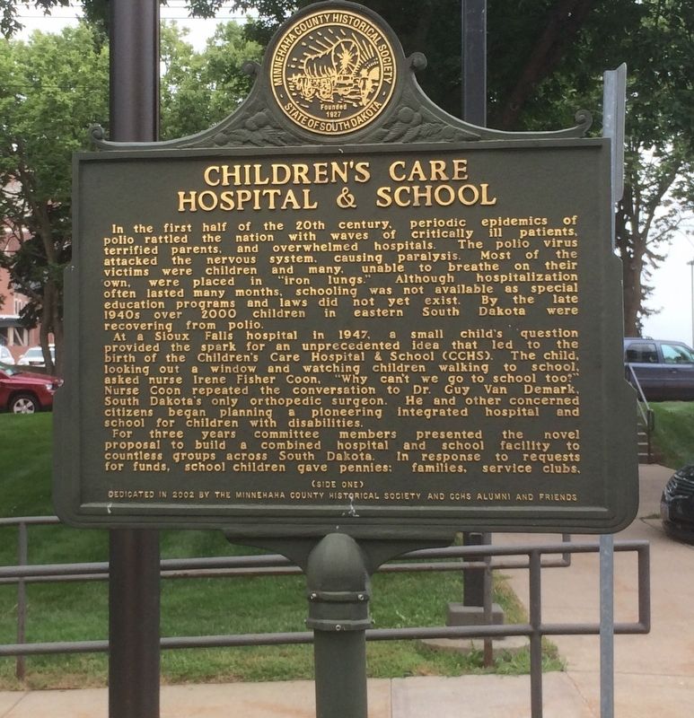 Children's Care Hospital & School Marker image. Click for full size.