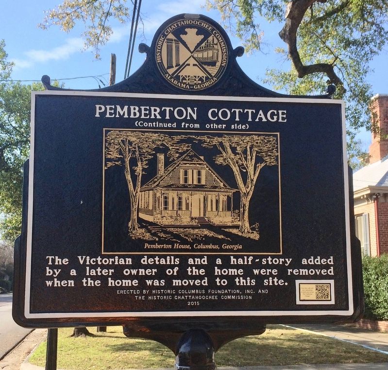 Pemberton Cottage Marker (Side 2). Click for full size. Pemberton Cottage Marker (Side 2) image. Click for full size.