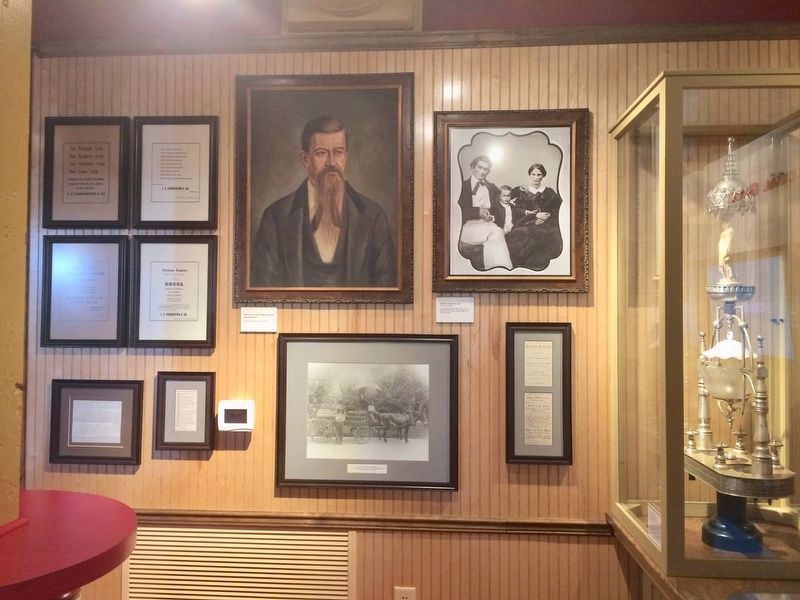 Display of John Pemberton memorabilia at Columbus Visitors Center.. Click for full size. Display of John Pemberton memorabilia at Columbus Visitors Center. image. Click for full size.