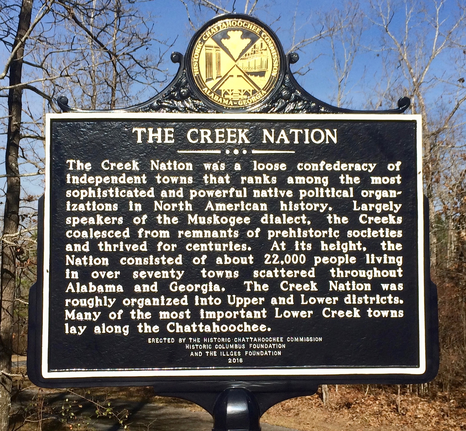 Photo The Creek Nation Marker