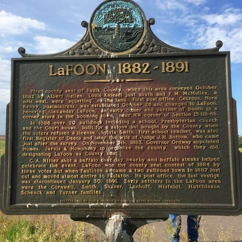 LaFoon 1882 - 1891 Marker image. Click for full size.