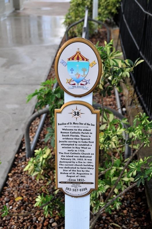 Basilica of St. Mary Star of the Sea Marker. Click for full size. Basilica of St. Mary Star of the Sea Marker image. Click for full size.