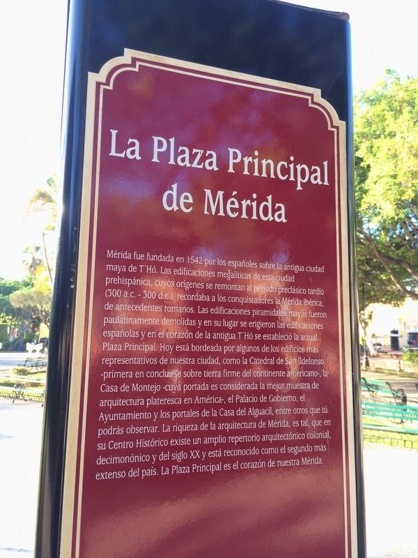The Main Square of Merida Marker image. Click for full size.