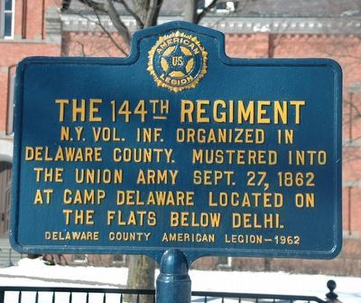 The 144th Regiment Marker image. Click for full size.