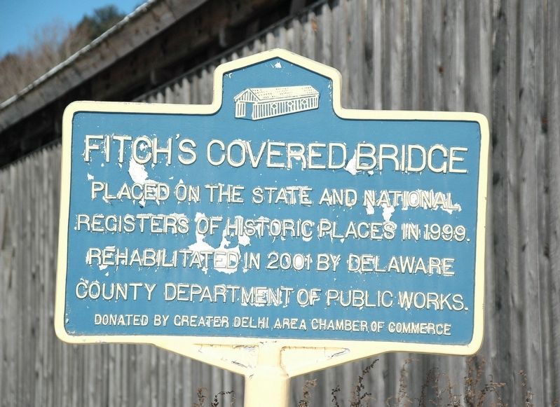 Fitch's Covered Bridge Marker image. Click for full size.