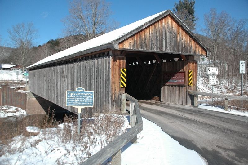 Fitche's Covered Bridge & Marker image. Click for full size.