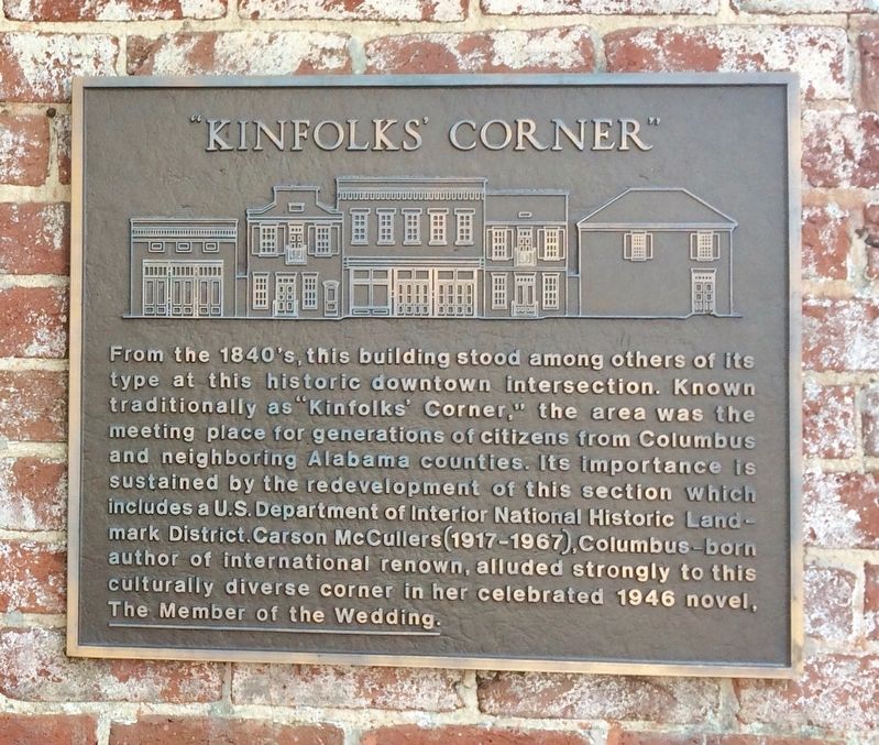 "Kinfolks Corner" plaque image. Click for full size.