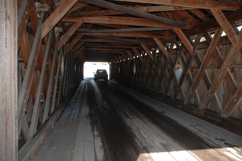 Fitches Covered Bridge Interior image. Click for full size.