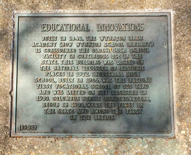 Educational Institutions Marker image. Click for full size.