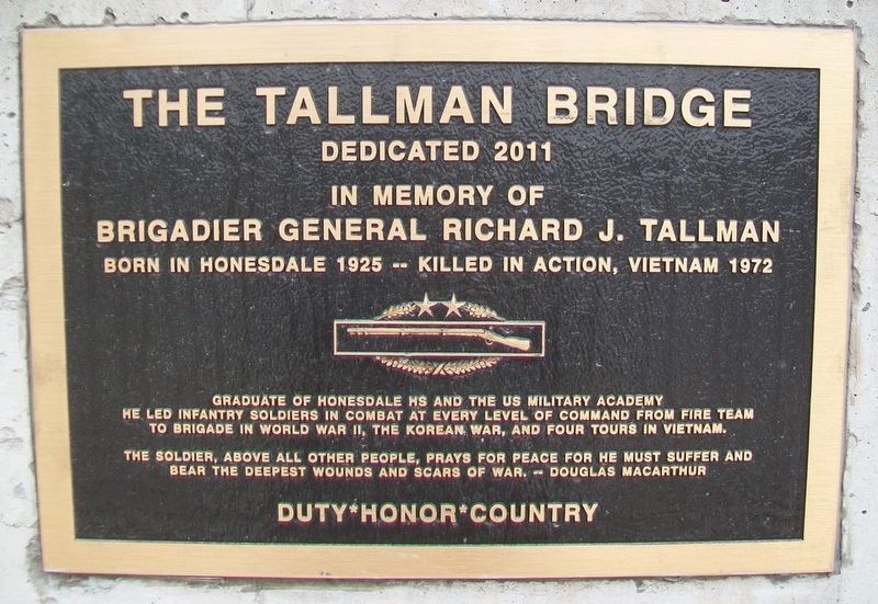 The Tallman Bridge Marker image. Click for full size.