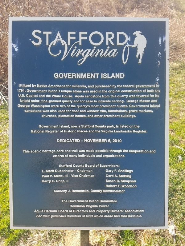 Government Island Marker image. Click for full size.