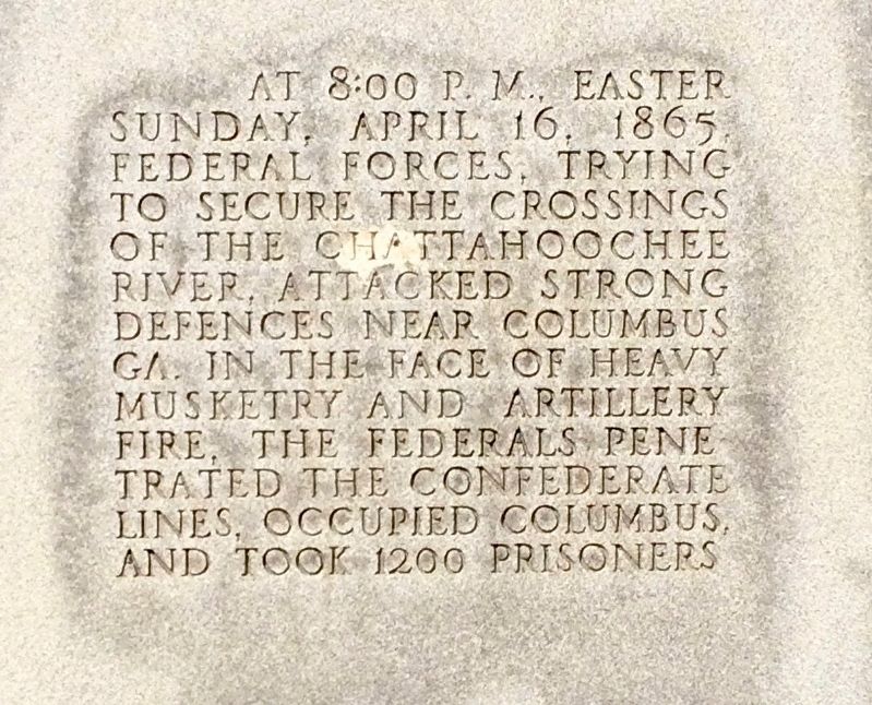 Battle of Columbus Monument image. Click for full size.