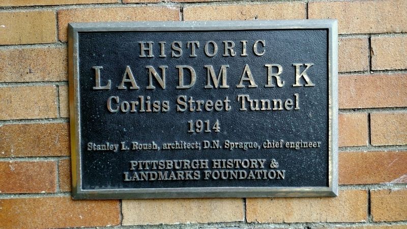 Corliss Street Tunnel Marker. Click for full size. Corliss Street Tunnel Marker image. Click for full size.