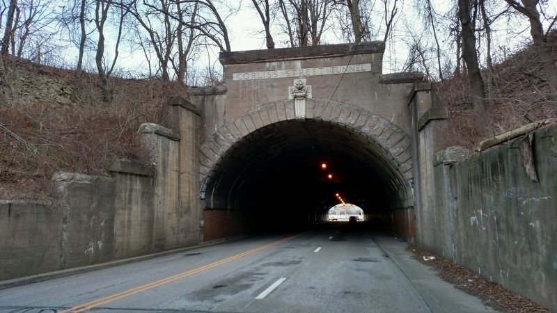 Corliss Street Tunnel Marker image. Click for full size.