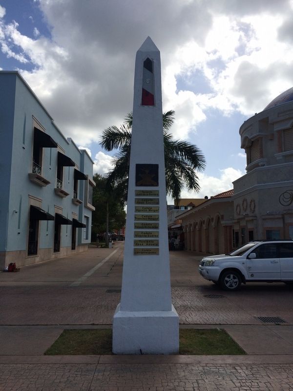 Cozumel's Tribute to the Defenders of the Nation Marker Reverse image. Click for full size.