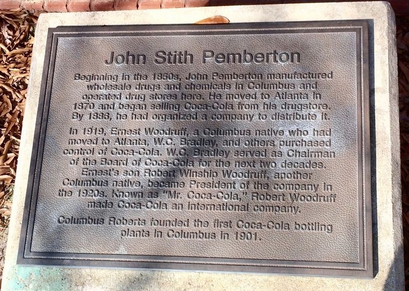 John Stith Pemberton Marker image. Click for full size.