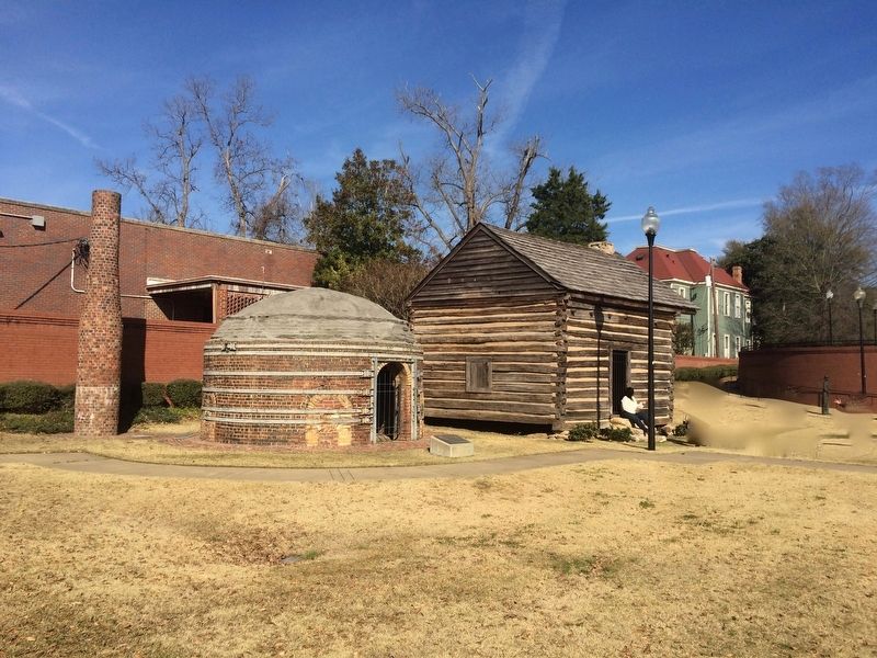 View of kiln & marker in Heritage Park. image. Click for full size.
