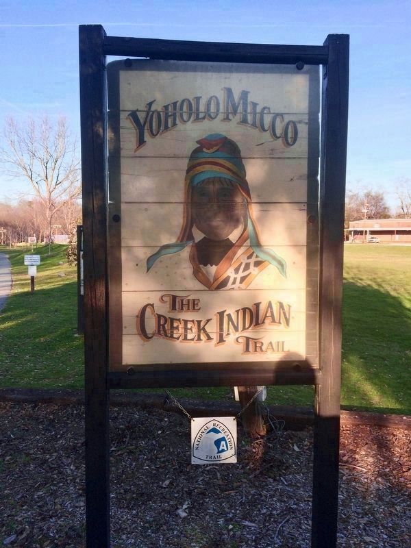Yoholo Micco - The Creek Indian Trail at Broad Street. image. Click for full size.