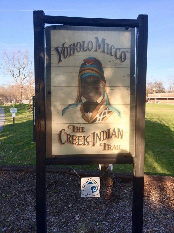 Yoholo Micco - The Creek Indian Trail at Broad Street. image. Click for full size.