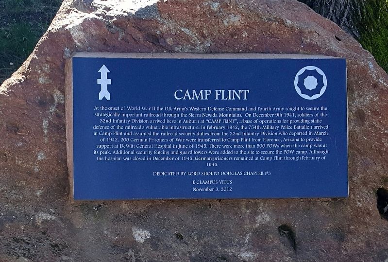 Camp Flint Marker image. Click for full size.