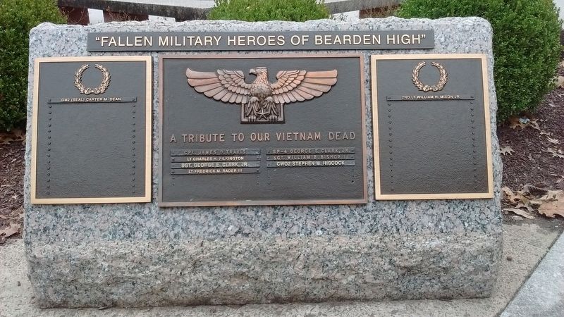 Fallen Military Heroes of Bearden High Marker image. Click for full size.