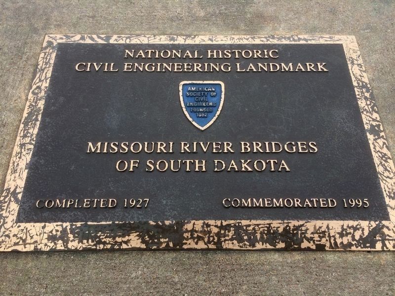 Missouri River Bridges of South Dakota Marker image. Click for full size.