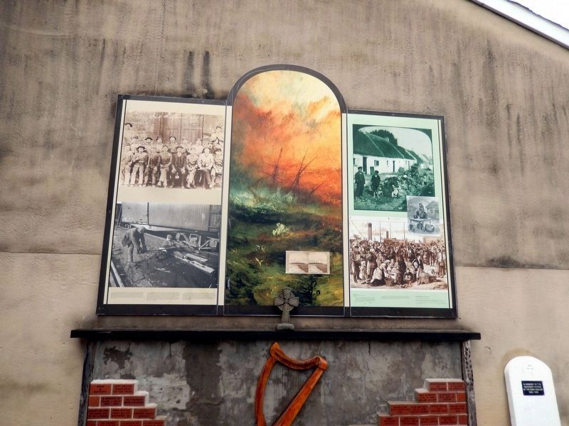 Irish Railroad Workers Shrine Marker-All three panels image. Click for full size.